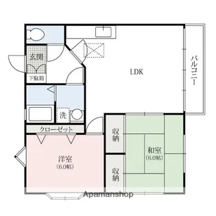 グリーンシンフォニーⅠ【2階】の間取り