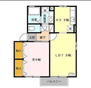 リジエール AB【2階】の間取り