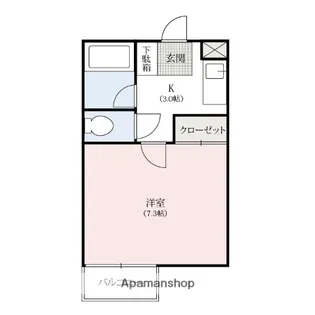 シティーハイツカーネーション【1階】の間取り