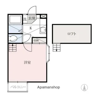 シティーハイツカーネーション【2階】の間取り