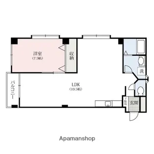 サンライズマンション並榎【2階】の間取り