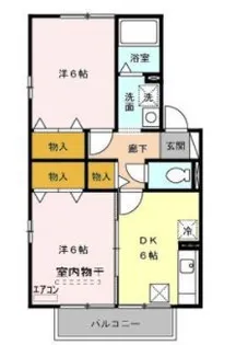 エクセラン AB【1階】の間取り
