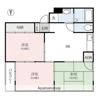 マイライフ小八木【2階】の間取り