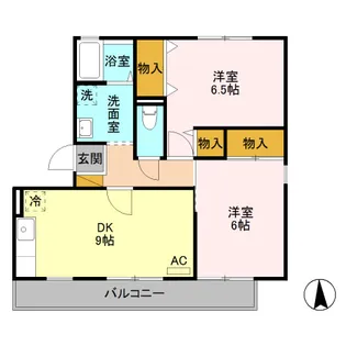 ルビナス Ⅲ【3階】の間取り