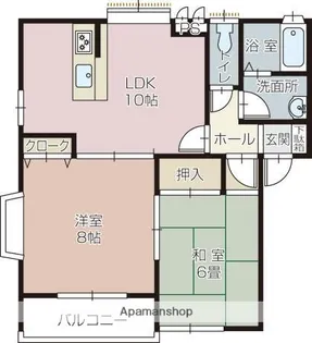 フルール【1階】の間取り