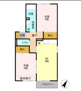 セジュール八千代 A【1階】の間取り