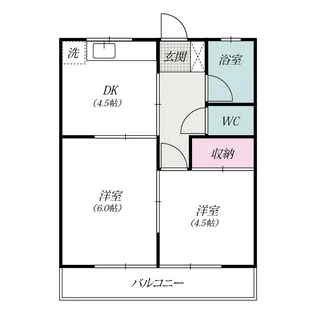 メゾン・ド・新町Ⅱ【1階】の間取り