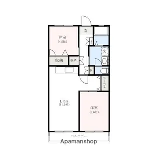 リエス上和田【4階】の間取り