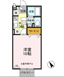 TAKASAKI HILLS 2ND【1階】の間取り