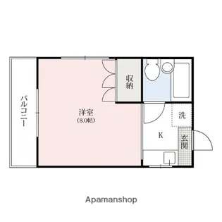 レインボーハイツマキ【4階】の間取り