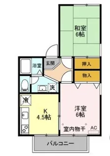 アベニール【1階】の間取り