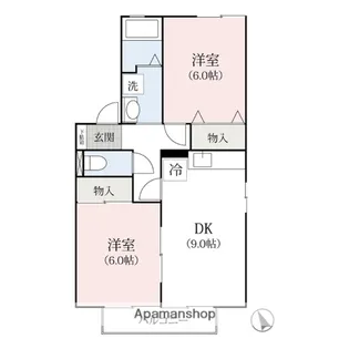 オンラードA【2階】の間取り