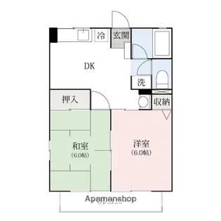 ルミエールB【2階】の間取り