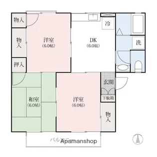 グレースアーバンB【1階】の間取り