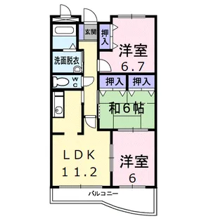 ピュアー双葉【1階】の間取り