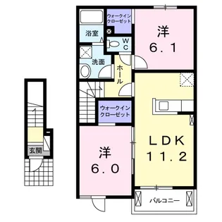 ポローニア B【2階】の間取り