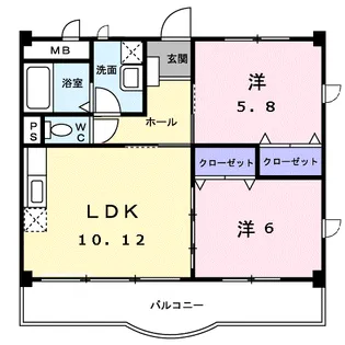 ニューグランド オアシス【1階】の間取り