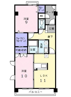 GRAND LEAGA【4階】の間取り