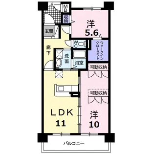 GRAND LEAGA【7階】の間取り