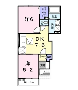 カーサ モレラ【1階】の間取り
