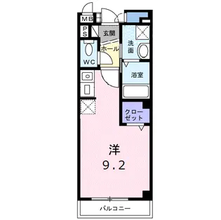 グロウステイト E【3階】の間取り