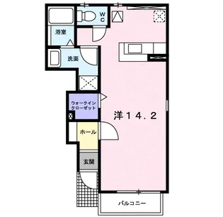 メゾン アムール【1階】の間取り