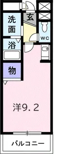 ソルセリエンテB【2階】の間取り