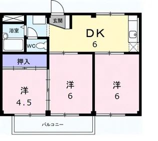島田ハイツA【2階】の間取り