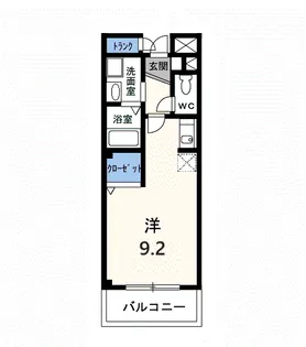 グロウステイトW【3階】の間取り