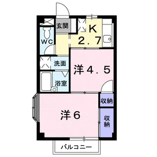 ファミール Ⅲ【1階】の間取り