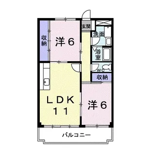 アーバンK・F【4階】の間取り