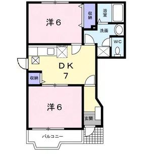 ボワ・カルティエⅠ【1階】の間取り