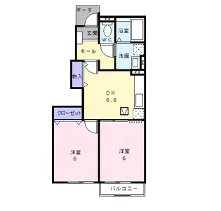 メゾン・アンソレイエ Ⅲ【1階】の間取り