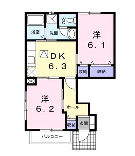 サンパティーク【1階】の間取り
