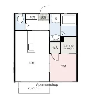 群馬県高崎市貝沢町【アパート】の間取り