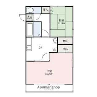 コーポ島田【1階】の間取り
