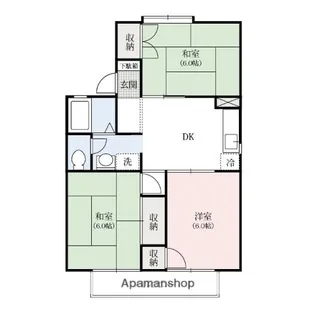 エトワール竹内【1階】の間取り