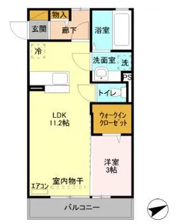 プレシャス高崎【3階】の間取り