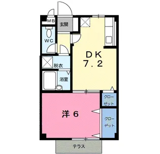 ベルリッチⅠ【1階】の間取り