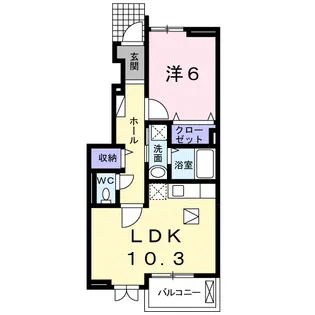 カレント・J Ⅱ【1階】の間取り