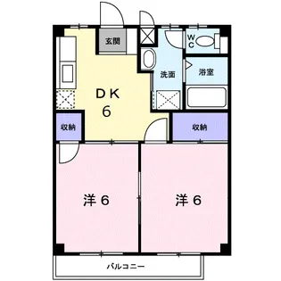 ファミーユⅡ【2階】の間取り