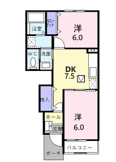 グリーンリッチ【1階】の間取り
