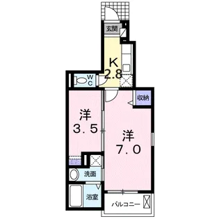 プリマ・クラッセ【101号室】の間取り