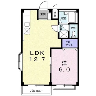 エルディム高橋【2階】の間取り