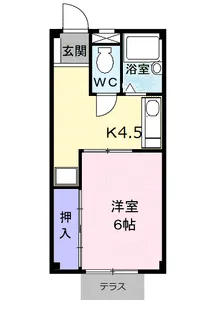 KNハイツ【1階】の間取り