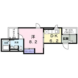 グランコーナ高崎【4階】の間取り