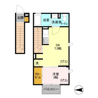 CASA芝塚MT【2階】の間取り