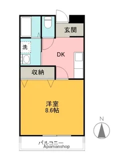 チューリ136【2階】の間取り
