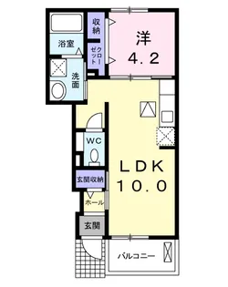 エクセルA【1階】の間取り