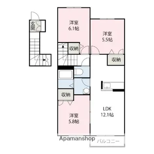 メゾン セレナーデ【2階】の間取り